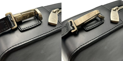 dunhill ダンヒル セカンドバッグ レザー ブラック クラッチバッグ メンズ お出かけ ブランド シンプル 無地 中古 W４