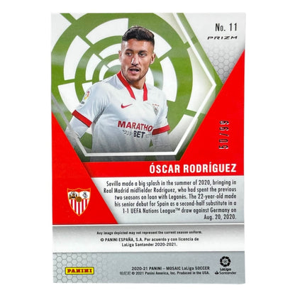 PANINI サッカーカード MOSAIC LALIGA PRIZM OSCAR RODRIGUEZ SEVILLA /99 #11 中古 IT2