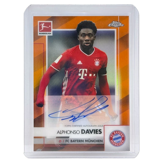 TOPPS サッカーカード CHROME ALPHONSO DAVIES BAYERN MUNCHEN /25 #BCA-ADA 中古 IT1