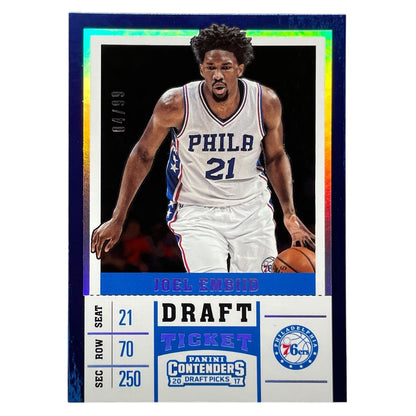 PANINI NBAカード CONTENDERS DRAFT PICKS JOEL EMBIID PHILADELPHIA 76ERS /99 #25 中古 IT2