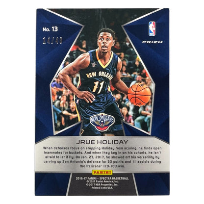 PANINI NBAカード SPECTRA PRIZM JRUE HOLIDAY PELICANS /49 #13 中古 IT2