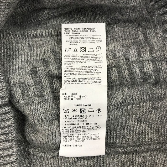 EMPORIO ARMANI エンポリオアルマーニ プルオーバーパーカー メンズ ウール フード グレー Sサイズ 中古 N1