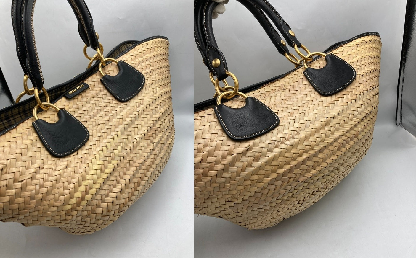 miumiu ミュウミュウ カゴバッグ 中古 D4