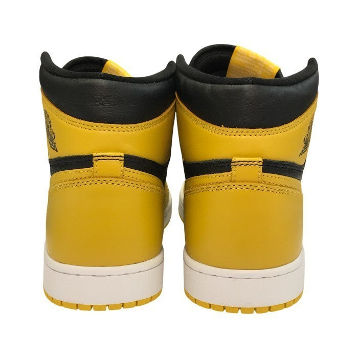 NIKE AIR JORDAN 1 RETRO HIGH OG スニーカー メンズ ハイカット エアジョーダン イエロー/ブラック 28.5cm 555088-701 中古 T1