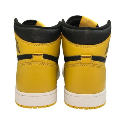 NIKE AIR JORDAN 1 RETRO HIGH OG スニーカー メンズ ハイカット エアジョーダン イエロー/ブラック 28.5cm 555088-701 中古 T1