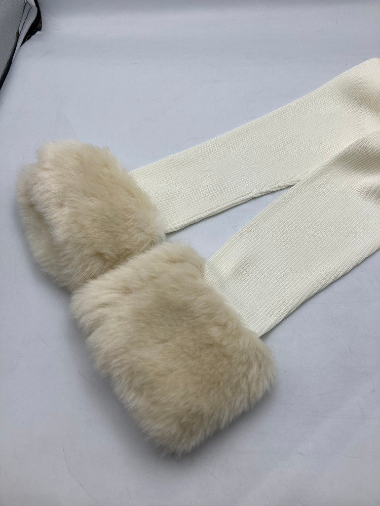 TOCCA トッカ エコファー付き ボレロ カーディガン 488445 サイズXS ホワイト 中古 D4