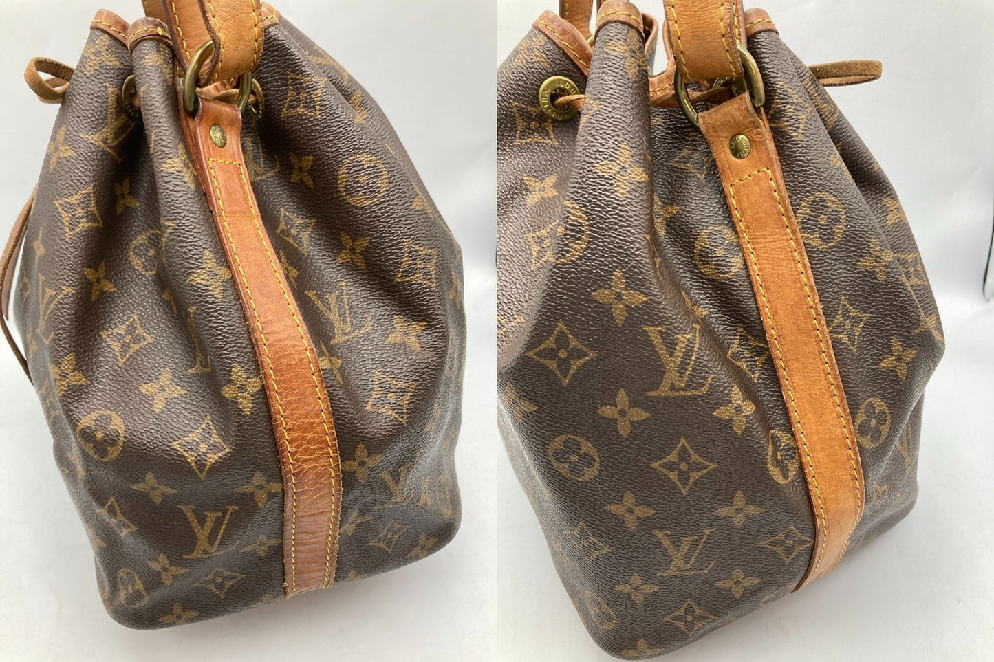 LOUIS VUITTON ルイヴィトン モノグラム プチ・ノエ  巾着 ショルダーバッグ M42226 中古 D4