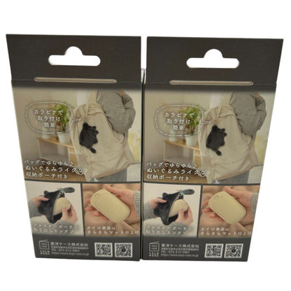 未開封品 TOYOCASE 東洋ケース株式会社 充電式 カイロ Fluffy にゃんふぃ JDK-FL-02 冬 暖かい ポーチ付き エコ 温度調節 モバイルバッテリー 中古 W４