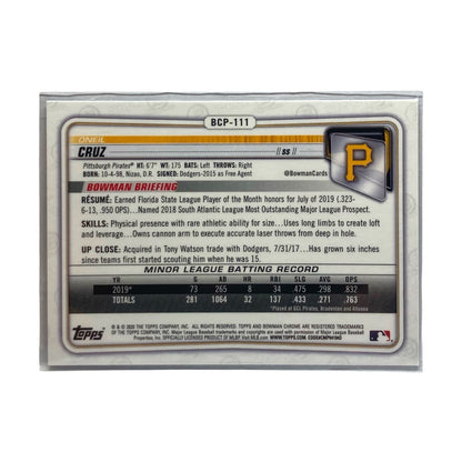 TOPPS MLBカード BOWMAN CHROME ONEIL CRUZ PIRATES #BCP-111 中古 IT2