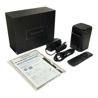 CINEMAGE mini シネマージュミニ モバイルプロジェクター ブラック 小型 4K 天井投影可能 Bluetooth スマートフォン対応 HDMI Type-C接続 ホームシアター CL1002 中古 T1