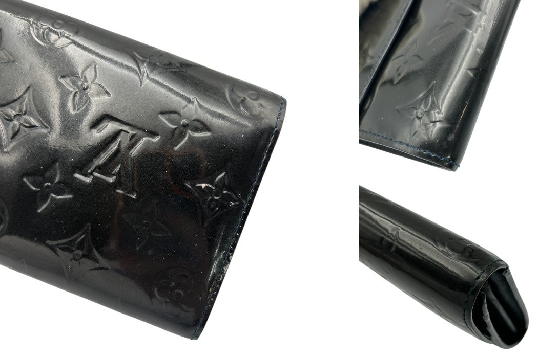 LOUIS VUITTON ルイヴィトン ヴェル二 ポルトフォイユ・サラ 長財布 M90080 ブランド ブラック レディース ホック 中古 W４