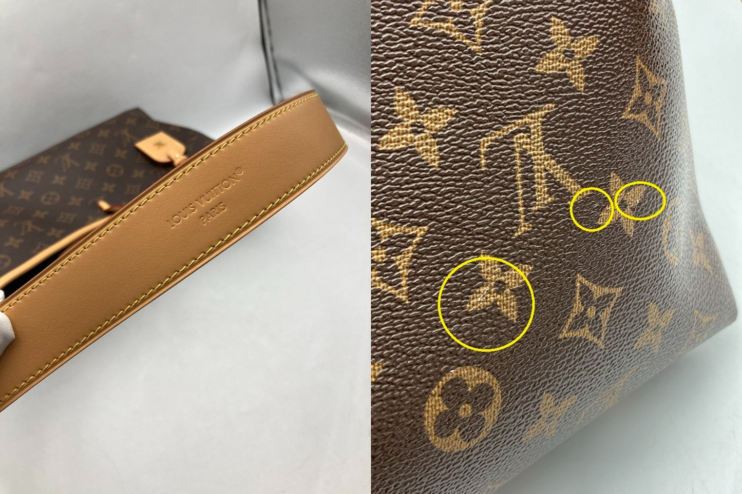 LOUIS VUITTON ルイヴィトン モノグラム キャリーオール NM PM M46203 中古 D4