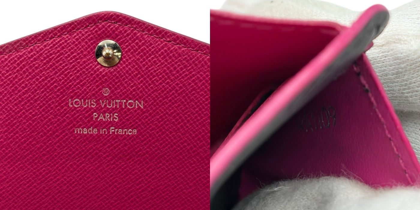 LOUIS VUITTON ルイヴィトン エピ ポルトフォイユ サラ 長財布 M64322 ノワール ピンク ブラック ブランド レディース 中古 W４
