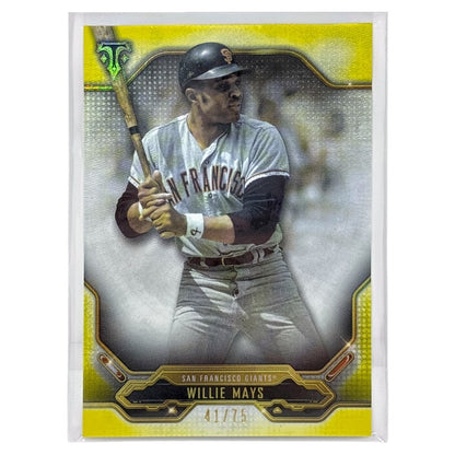 TOPPS MLBカード TRIPLE THREADS WILLIE MAYS SAN FRANCISCO GIANTS /75 #80 中古 IT1