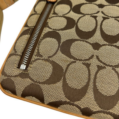 COACH コーチ シグネチャー ショルダーバッグ 鞄 ブランド ミニ コンパクト 小さめ レディース 中古 W４