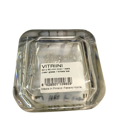 IITTALA イッタラ VITRIINI ビトリーニ アクセサリーケース クリア 60mm×60mm 中古 Y1