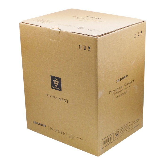 未開封品 シャープ サーキュレーター PK-18S03-B アッシュブラック 大風量 低騒音 プラズマクラスターNEXT 3D首振り タイマー DCモーター ニオイ消臭 中古 a1