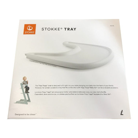 STOKKE ストッケ トリップ トラップ トレイ プラスチック製 食洗器可 ベビーセット アクセサリー ホワイト 中古 T1