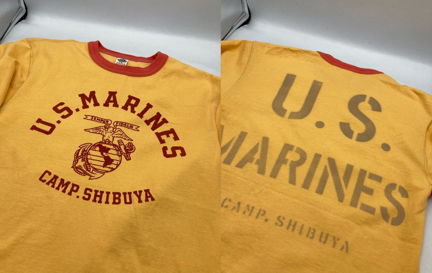 TOYS McCOY トイズマッコイ CAMP SHIBUYA リンガーTシャツ サイズS メンズ 中古 D4