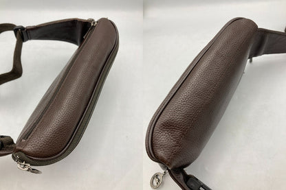 LONGCHAMP ロンシャン レザー ウエストポーチ 中古 D4