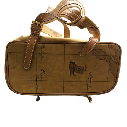 PRIMA CLASSE プリマクラッセ リュック ユニセックス オールシーズン 世界地図 ブラウン 中古 N1