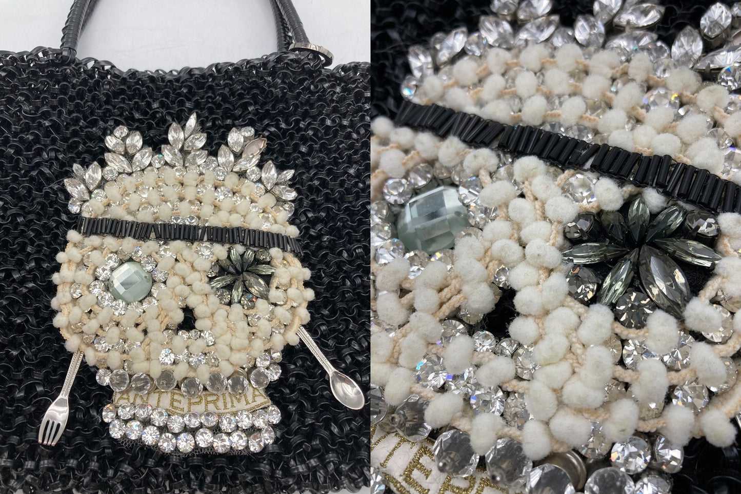 ANTEPRIMA アンテプリマ ワイヤーバッグ ドクロ 中古 D4