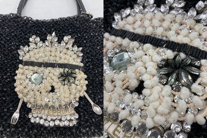 ANTEPRIMA アンテプリマ ワイヤーバッグ ドクロ 中古 D4