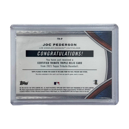 TOPPS MLBカード TRIBUTE JOC PEDERSON LOS ANGELES DODGERS 42/50 #TTR-JP 中古 IT1