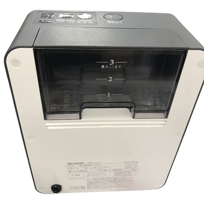 シャープ ヘルシオ(HEALSIO) お茶プレッソ ホワイト TE-GS10A-W 中古 Y1