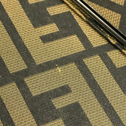 FENDI フェンディ ズッカ 長傘 レディース 60cm 8本骨 ポリエステル 手開き式 雨傘 ブラウン 中古 T1