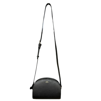 A.P.C ア－・ペー・セー DEMI－LUNE ショルダーバッグ エンボス加工 バッグ 鞄 レディース レザー 肩掛け 斜め掛け 中古 W４