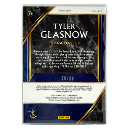 PANINI MLBカード SELECT PRIZM TYLER GLASNOW TAMPA BAY RAYS /99 #183 中古 IT1