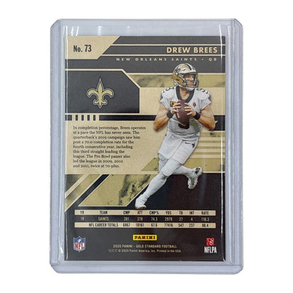 PANINI NFLカード GOLD STANDARD DREW BREES NEW ORLEANS SAINTS 07/25 #73 中古 IT1