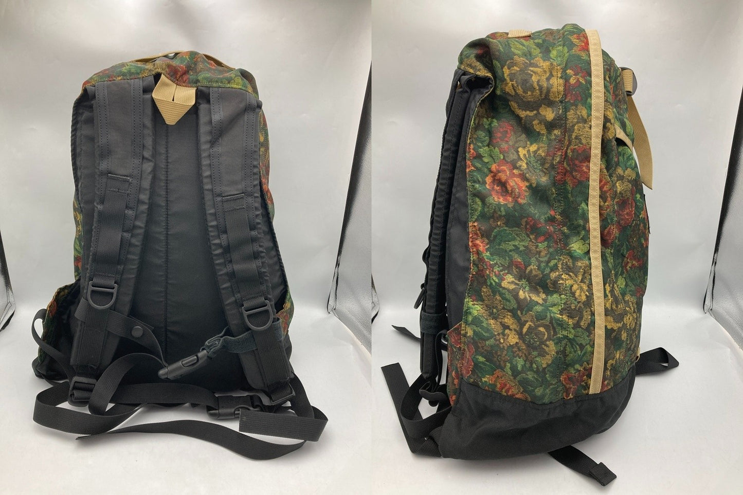 GREGORY グレゴリー 旧ロゴ イエロータペストリー バックパック USA製 中古 D4