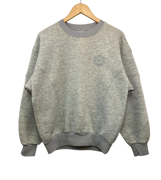 adidas デサント製アディダス 裏起毛 スウェット プルオーバー サイズL 中古 D4