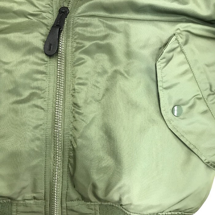 ALPHA INDUSTRIES アルファインダストリーズ MA-1 フライトジャケット メンズ カーキグリーン Sサイズ 0615-00-573-8335 中古 N1