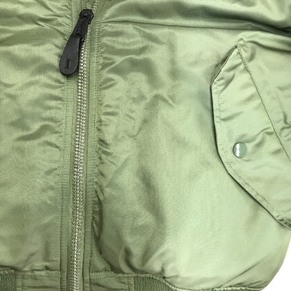 ALPHA INDUSTRIES アルファインダストリーズ MA-1 フライトジャケット メンズ カーキグリーン Sサイズ 0615-00-573-8335 中古 N1
