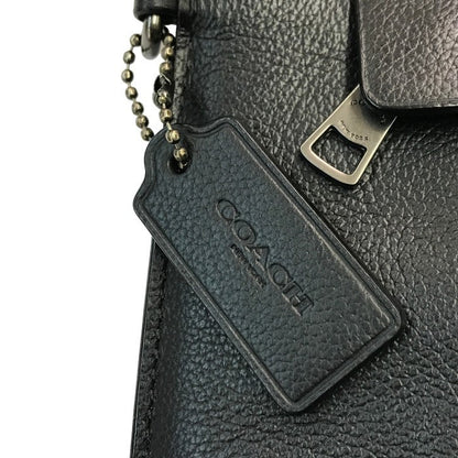 COACH コーチ セカンドバッグ ユニセックス レザー クラッチバッグ ストライプ ブラック F31514 中古 T1
