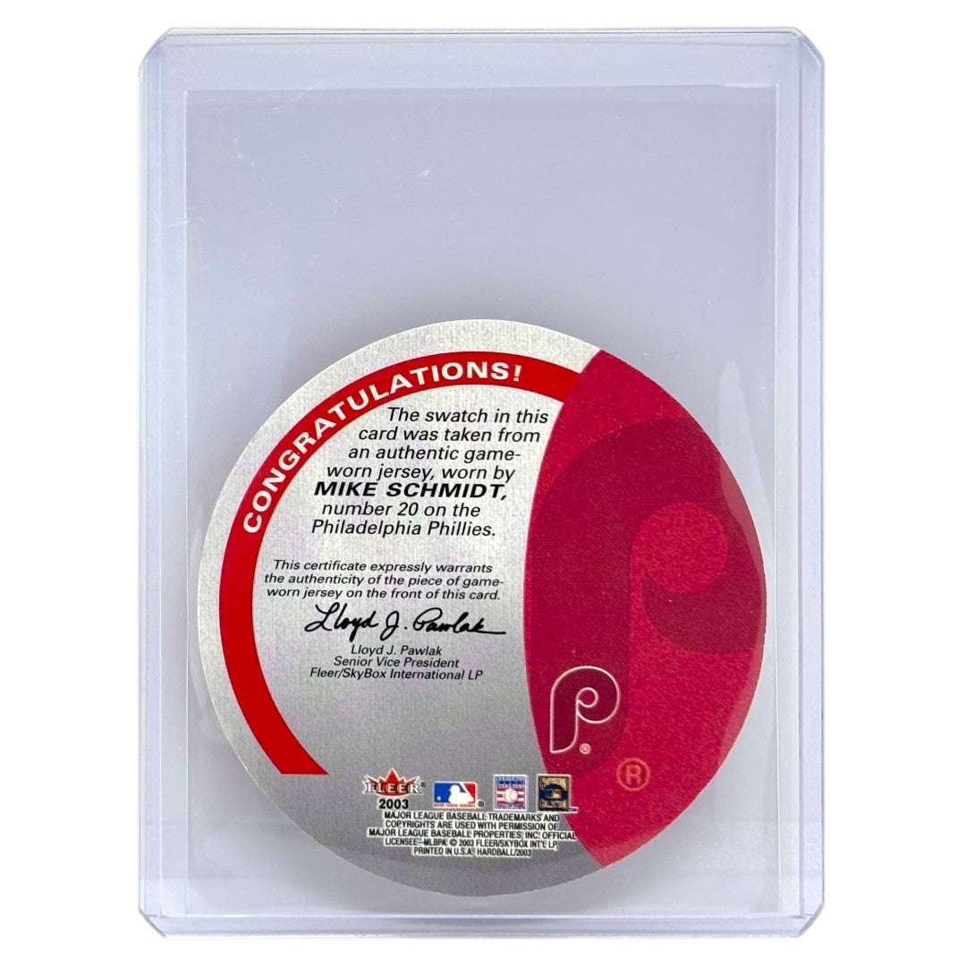 FLEER SKYBOX MLBカード HARDBALL ROUND NUMBERS DIE-CUT MIKE SCHMIDT PHILLIES 中古 IT1