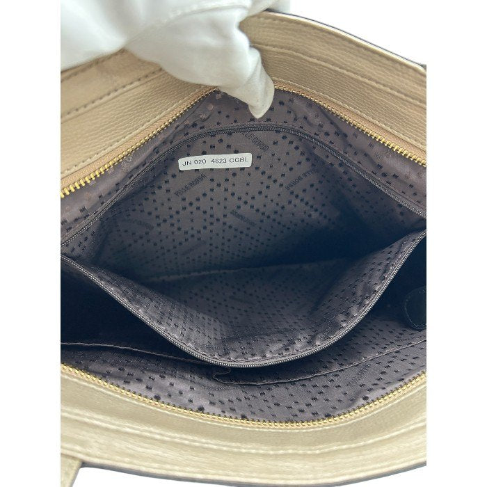 PELLE BORSA ペレボルサ トート バッグ ブラック レザー 鞄 レディース 通勤 A4 中古 Ｗ４