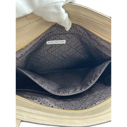 PELLE BORSA ペレボルサ トート バッグ ブラック レザー 鞄 レディース 通勤 A4 中古 Ｗ４