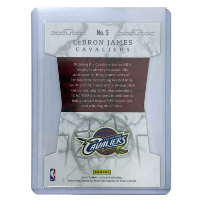 PANINI NBAカード EXCALIBUR DIE-CUT LEBRON JAMES CAVALIERS #5 中古 IT1