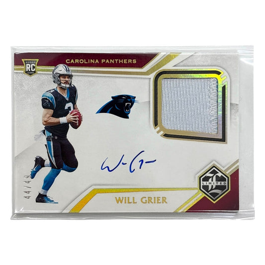 PANINI NFLカード LIMITED WILL GRIER CAROLINA PANTHERS 44/49 #105 中古 IT1