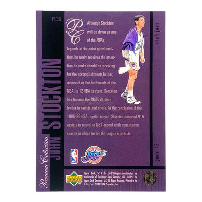 UPPER DECK NBAカード SP PREMIUM COLLECTION JOHN STOCKTON JAZZ #PC38 中古 IT2