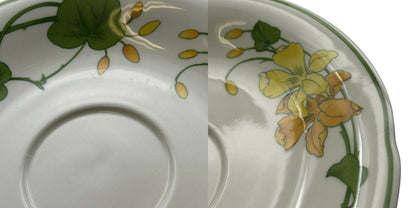 ビレロイ&ボッホ VILLEROY&BOCH ゼラニウム カップ&ソーサー ペア 洋食器 花柄 おしゃれ 中古 W1