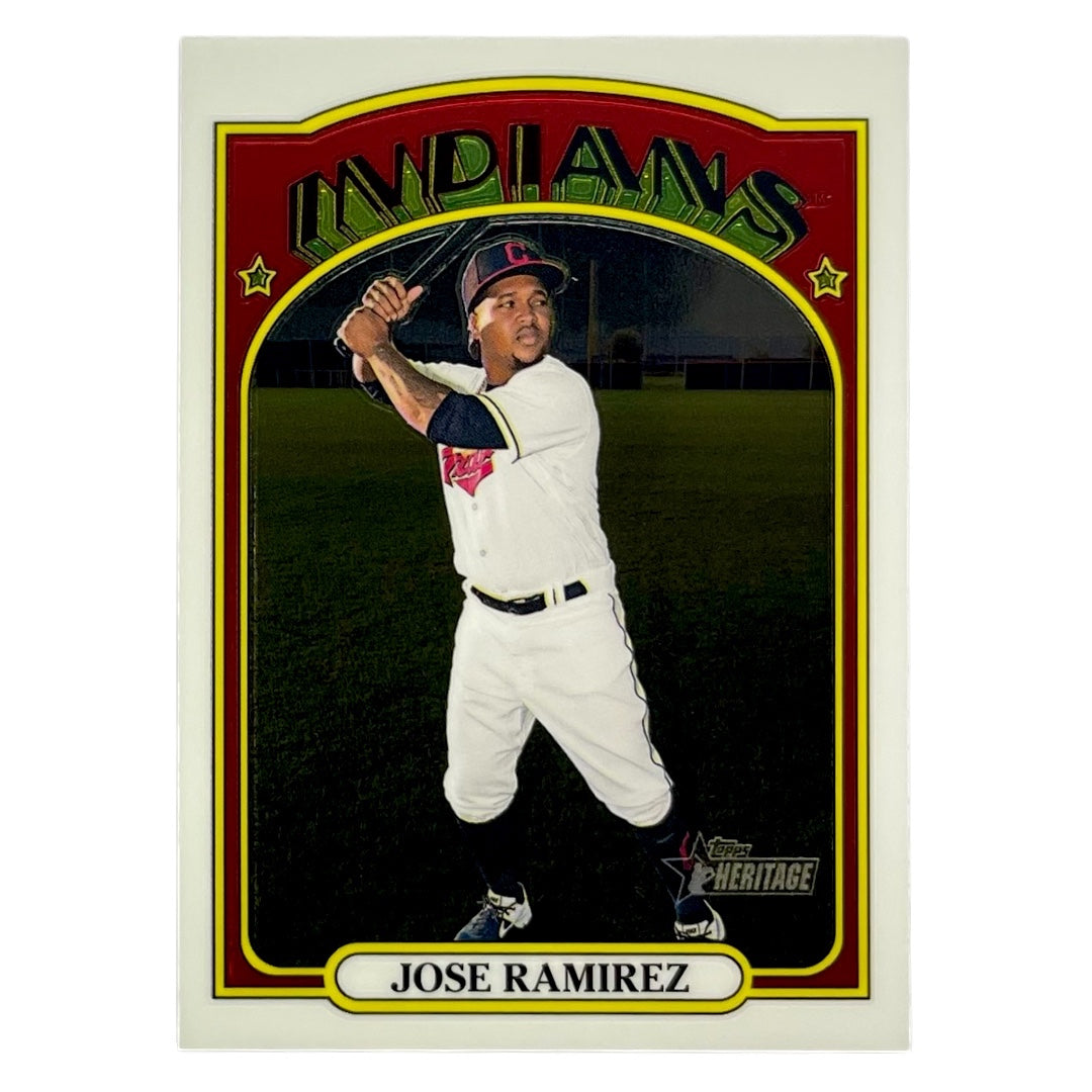 TOPPS MLBカード HERITAGE JOSE RAMIREZ INDIANS /999 #297 中古 IT2