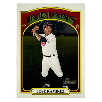 TOPPS MLBカード HERITAGE JOSE RAMIREZ INDIANS /999 #297 中古 IT2