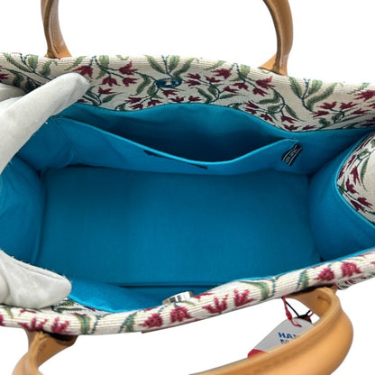 未使用品 Nostalgic Garage × ITALIAN DECOR FABRICS ノスタルジックガレージ トートバッグ イタリアンデコールファブリックス 鞄 ハンドメイド 日本製 中古 W４