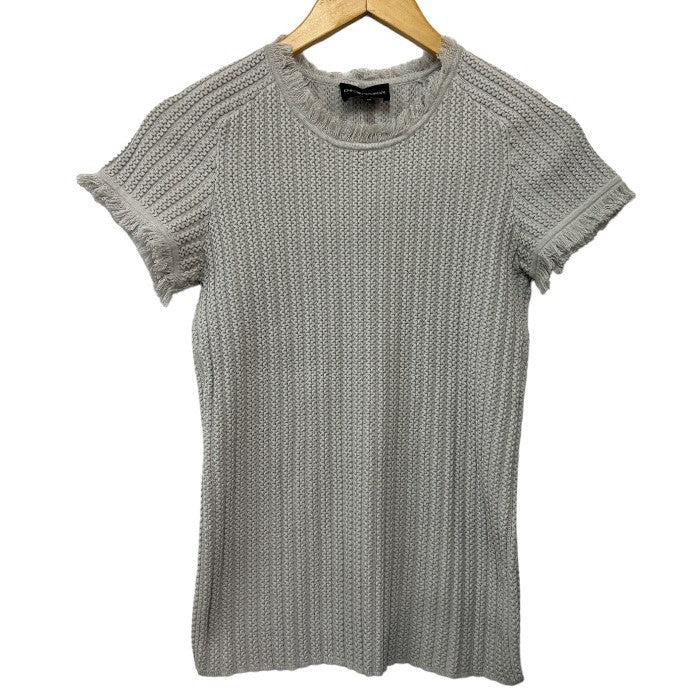 Emporio Armani エンポリオアルマーニ カットソー 40(S) 3K2MTK2M22Z トップス レディース グレー 半袖 中古 W４