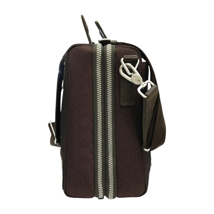 Paul Smith ポールスミス ブリーフケース メンズ ショルダーバッグ ビジネス ACE製 ヘリンボーン 大容量 レッド系 中古 T1